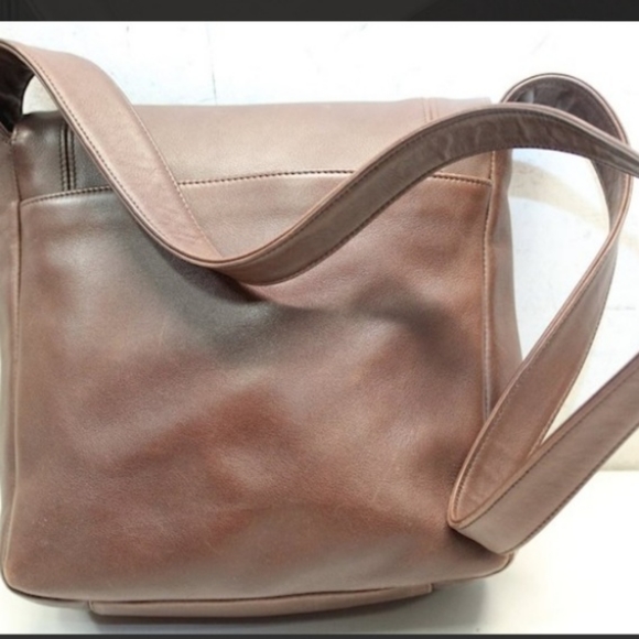 💜 COACH MENS CROSSBODY LEATHER MESSENGER BAG - Picture 3 of 7